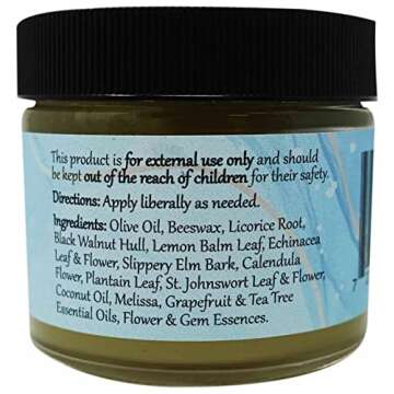 WiseWays Herbals: Salves for Natural Skin Care, Lemon Balm Salve 2 oz