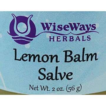 WiseWays Lemon Balm Salve for Natural Skin Relief