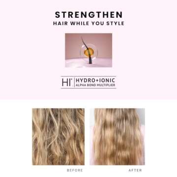 Beachwaver Great Barrier Heat Protectant Hair Spray - Multi-Purpose Treatment for Heat Protection Before Styling for Flexible Hold & No Frizz - Polynesian Pink Sugar Scent (8.4 Fl Oz)