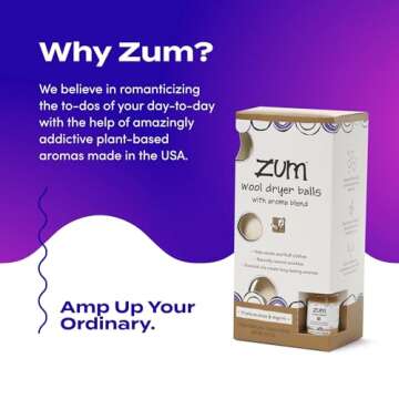 Indigo Wild Zum Laundry Dryer Balls Kit - Wool Laundry Balls for The Dryer - Essential Oil Spray - Reusable Drying Balls for Laundry - Frankincense & Myrrh - (3 Dryer Balls, 1 Aroma Blend)