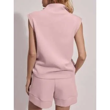 Glamaker 2 Piece Lounge Shorts Set for Women - Stylish Comfort