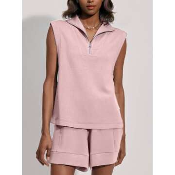 Glamaker 2 Piece Lounge Shorts Set for Women - Stylish Comfort