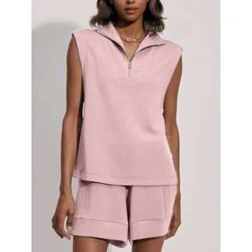 Glamaker 2 Piece Lounge Shorts Set for Women - Stylish Comfort