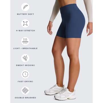 Aoxjox Metamorph High Waisted Biker Shorts for Women