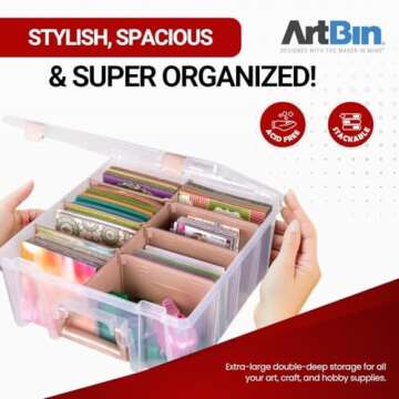 ArtBin Super Satchel Double Deep Craft Organizer