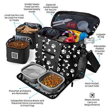 Mobile Dog Gear Week Away Bag for Pet Travel Adventures