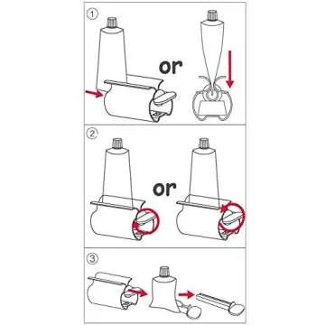 XYKEEY Toothpaste Tube Squeezer - Set of 2 Toothpaste Squeezer Rollers, Metal Toothpaste Tube Wringer Seat Holder Stand (Matt Gold)