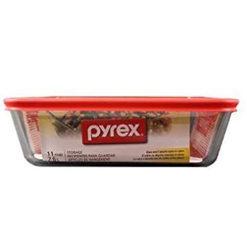 PYREX RCT W/LID RED 11C | Premium Glass Cookware for All Your Culinary Needs