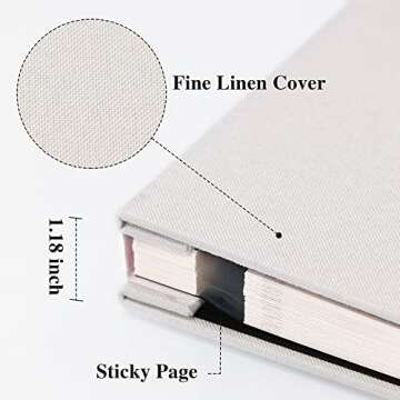 Vienrose Large Self Adhesive Photo Album for Precious Memories