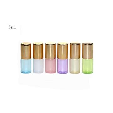 Stylish Glass Essential Oil Roll-on Bottles (12pcs) - 3ML Pink