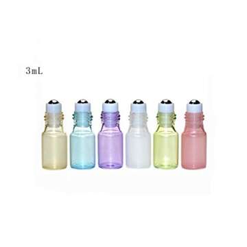 Stylish Glass Essential Oil Roll-on Bottles (12pcs) - 3ML Pink