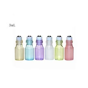 Stylish Glass Essential Oil Roll-on Bottles (12pcs) - 3ML Pink