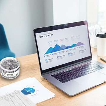 Paper Clips Assorted Sizes, Viemior 700pcs Paper Clips Paperclips for Paperwork - Large Paper Clips, Medium and Small Paper Clips (50 mm, 33mm & 28 mm) - Silver