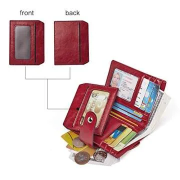 BOSTANTEN Women Leather Wallet RFID Safety in Style