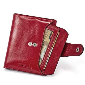 BOSTANTEN Women Leather Wallet RFID Safety in Style