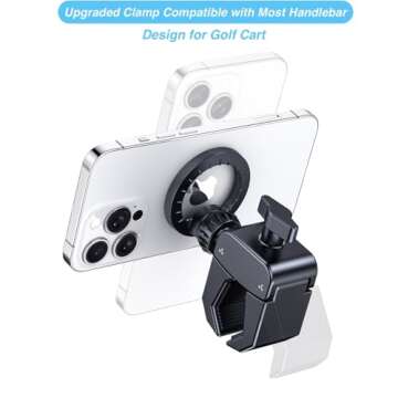 ARMOLABX Magnetic Golf Cart Phone Holder for MagSafe, Magnetic iPhone Holder for Golf Cart, [Upgrade...