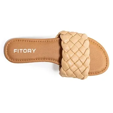 Stylish FITORY Womens Comfortable Flat Sandals for Summer