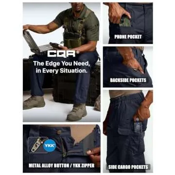 CQR Men's Tactical Pants for Outdoor & Military Use