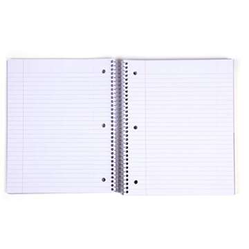 Mintra Office Durable Spiral Notebooks, 5 Subject, (Spring Pink, Wide Ruled 1pk) - 200 Sheets, 5 Pol...