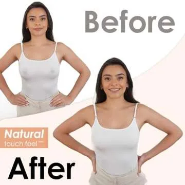 NEATS Nipple Covers for Women, Reusable & Hypoallergenic Adhesive Silicone Pasties (Champagne, 3.2 inch)