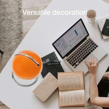 Huga Collective Curva Candle Warmer Lamp (Tangerine Orange) | House Warming Gifts New Home | Candle Lamp Warmer for Home Decor Aesthetic | Candle Warmer Lamp Timer | Candle Light Aesthetic Lamp