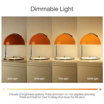 Huga Collective Curva Candle Warmer Lamp (Tangerine Orange) | House Warming Gifts New Home | Candle Lamp Warmer for Home Decor Aesthetic | Candle Warmer Lamp Timer | Candle Light Aesthetic Lamp