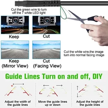 Rohent HD 1080P Night Vision Waterproof Backup Camera