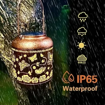 Solar Hanging Lanterns - Decorative Butterfly Lights