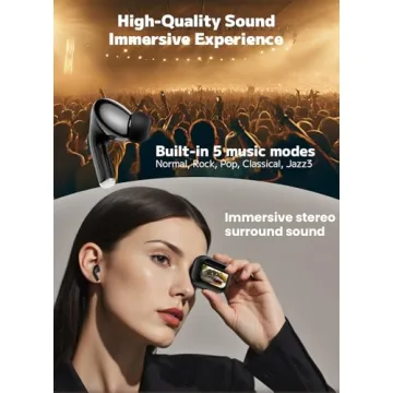 Szwdo Wireless Earbuds with Noise Cancelling and Touchscreen