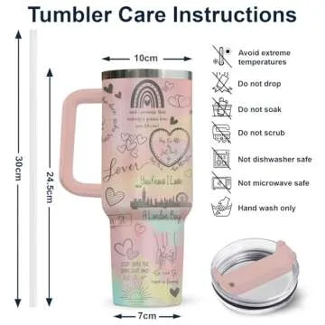 34HD Music Tumbler 40 Oz - The Perfect Gift for Fans