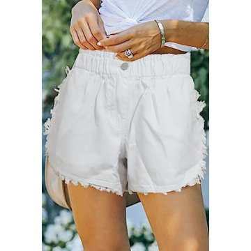 Trendy High Waisted Denim Shorts for Summer Style