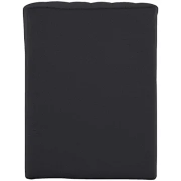 Meridian Modern Chaise with Soft Black Fabric