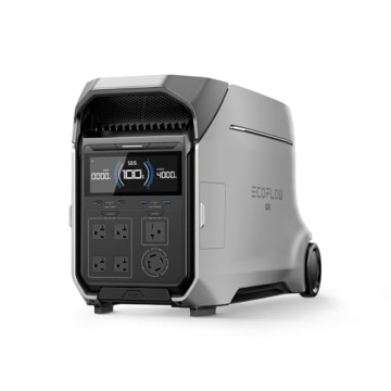 EF ECOFLOW DELTA Pro 3 – 4000W 4096Wh Portable Power Station, Home, Camping, RV, Emergencies