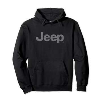 Jeep Iconic Distressed Logo Pullover Hoodie - Adventure-Ready Fashion