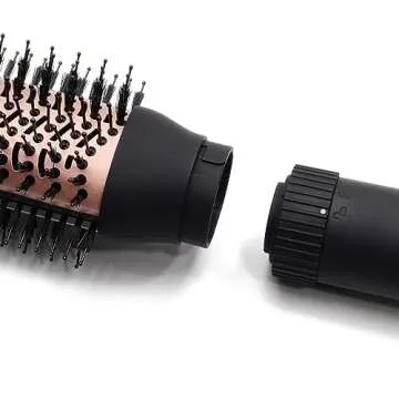 Sutra Interchangeable Blowout Brush Set, 3-inch I 76MM Oval Barrel + Base, DC Motor, 3 Heat Settings, Infrared and Ionic Technology