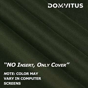DOMVITUS 20x20 Pillow Covers Set of 2 Velvet Throw Pillow Covers Decorative Pillows for Bed Square C...