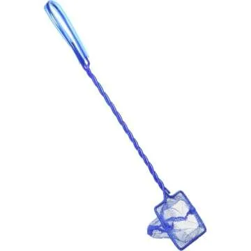 Penn-Plax QN2 Quick Net for Fish – 2” x 1.75” | Strong and Durable | Safely and Easily Move Small Fish and Decorations and Keep Your Aquarium Clean (Color May Vary - Blue or Green)