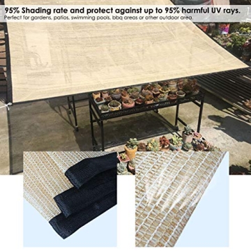SOONHUA 70% Sunblock Shade Cloth for Plants & Patios