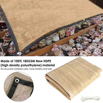 SOONHUA 70% Sunblock Shade Cloth for Plants & Patios