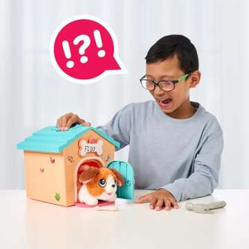 Little Live Pets My Puppy's Home Minis - Teal & Orange Home | Plush Toy & Kennel Playset. Build Your Puppy's Home, Name Your Puppy & Surprise! Puppy Appears! Which Puppy Will You Get? Easy Build DIY