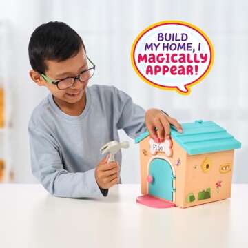 Little Live Pets My Puppy's Home Minis - Teal & Orange Home | Plush Toy & Kennel Playset. Build Your Puppy's Home, Name Your Puppy & Surprise! Puppy Appears! Which Puppy Will You Get? Easy Build DIY