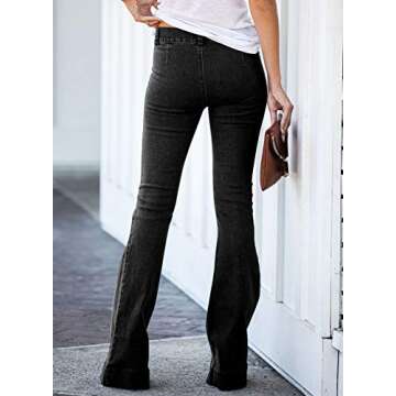 GOSOPIN Women Ripped Slim Fit Jeans Boyfriend Distressed Ankle Denim Pants