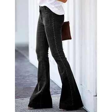 GOSOPIN Women Ripped Slim Fit Jeans Boyfriend Distressed Ankle Denim Pants