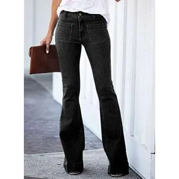 GOSOPIN Women Ripped Slim Fit Jeans Boyfriend Distressed Ankle Denim Pants