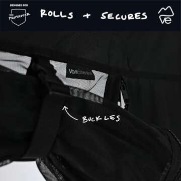 VanEssential REAR DOOR BUG SCREEN ONLY Designed for Ram Promaster HIGH ROOF ONLY - CENTER ZIPPER CLOSURE