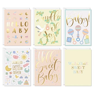 Sweetzer & Orange Baby Shower Card Pack - 24 Unisex Designs