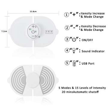 REMEDIES Swift Pain Reliever-Electronic Relief Pad-Drug & Chemical Free- Odor Free, Rechargeable Adapter Included