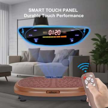 EILISON FitMax 3D XL Vibration Plate Exercise Machine - Whole Body Workout Vibration Fitness Platform w/Loop Bands - Home Workout for Lymphatic Drainage Machine for Weight Loss, Wellness, Recovery