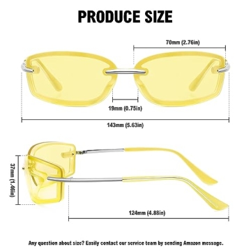 STORYCOAST Y2K Trendy Sunglasses for Women with UV400 Protection