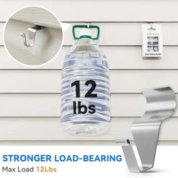 MIUKAA Vinyl Siding Hooks Durable Hanging Solution for Outdoors